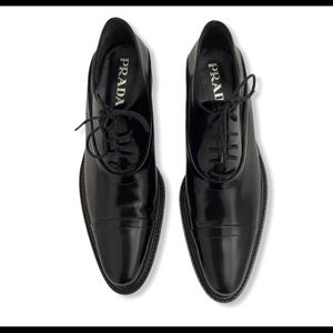 Prada Black Oxford Shoes Size 7